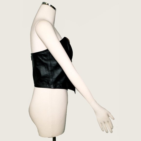 Ardens Pleather Jeweled Bustier - Picture 7 of 9